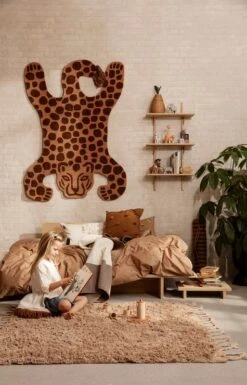 Ferm LIVING Amass Long Pile Rug, 140 X 140 Cm, White Pepper -Textile Promotional Store 08 0116