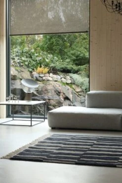 Roots Living Pilari Rug, Bamboo - Wool, Carbon - Brown 11 Roots Living Pilari Rug, Bamboo - Wool, Carbon - Brown -Textile Promotional Store 1 6 5 3 5Binterior5D Charcoal Brown Pilari