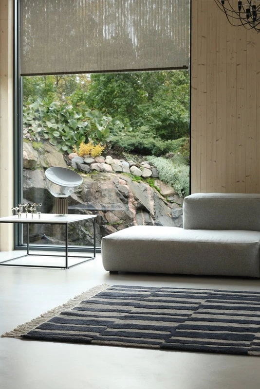 Roots Living Pilari Rug, Bamboo - Wool, Carbon - Brown 6 Roots Living Pilari Rug, Bamboo - Wool, Carbon - Brown - Image 4