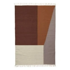 Ferm LIVING Kelim Rug, Borders, 140 X 200 Cm