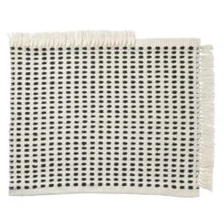 Ferm LIVING Way Mat, 50 X 70, Off White - Dark Blue
