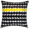 Marimekko Räsymatto Cushion Cover, White-black-grey-yellow -Textile Promotional Store 108 Marimekko SS2018 TH
