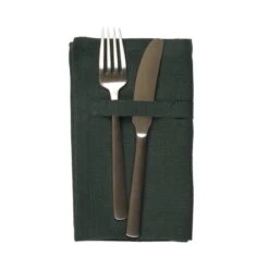 The Organic Company Dinner Napkin, 4 Pcs, Dark Green -Textile Promotional Store 1134 400 Dinner Napkins Dark Green Props