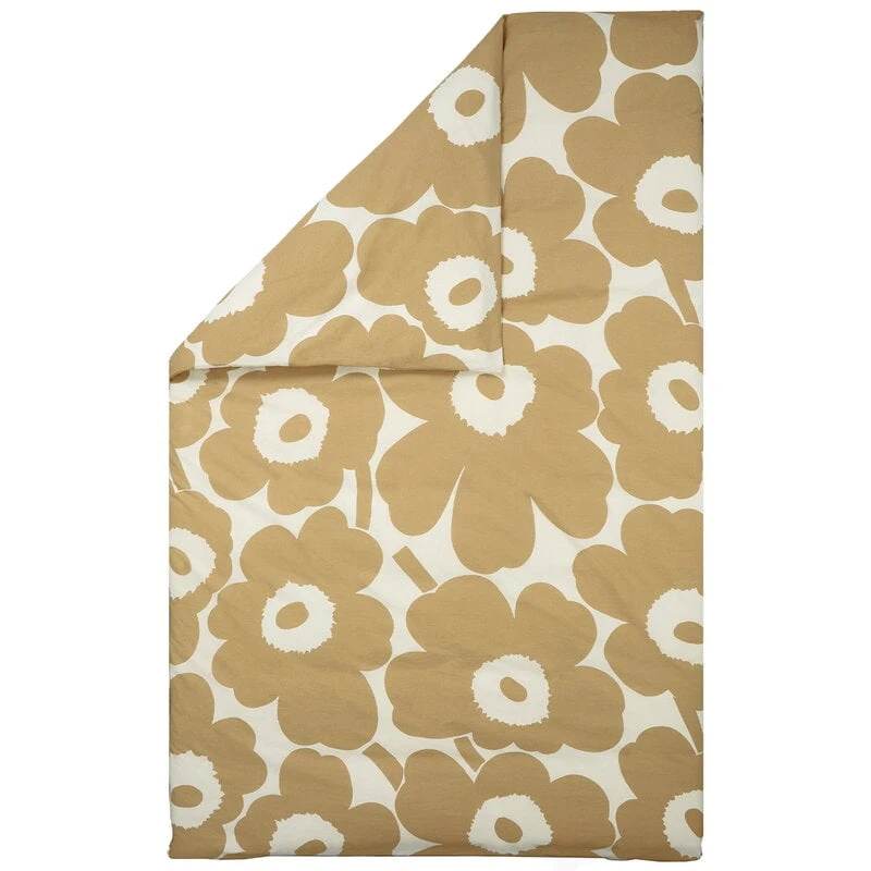 Marimekko Unikko Duvet Cover 240 X 220 Cm, Cotton - Beige 3 Marimekko Unikko Duvet Cover 240 X 220 Cm, Cotton - Beige