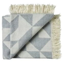 Ratzer Twist A Twill Blanket, Light Grey