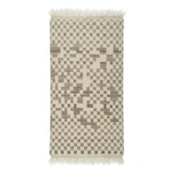 Anno Shogi Wool Rug 70 X 140 Cm, White - Grey