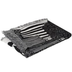 Marimekko Siirtolapuutarha Blanket, Black - Off White
