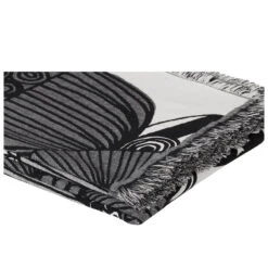 Marimekko Siirtolapuutarha Blanket, Black - Off White -Textile Promotional Store 124 Marimekko TH