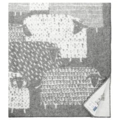 Lapuan Kankurit Päkäpäät Blanket, Grey - White