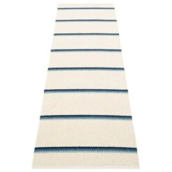Pappelina Olle Rug 70 X 240 Cm, Blue - Vanilla