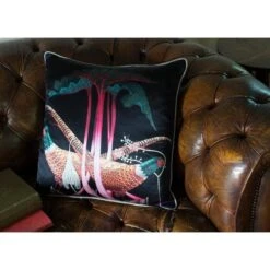 Klaus Haapaniemi & Co. Pheasants And Rhubarbs Cushion Cover, Silk -Textile Promotional Store 160 KlausHaapaniemi iso