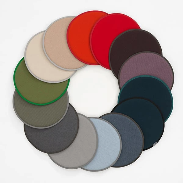 Vitra Seat Dot Cushion, Cream White - Tobacco 4 Vitra Seat Dot Cushion, Cream White - Tobacco - Image 2