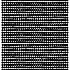 Marimekko Räsymatto Fabric, Black