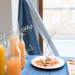 Artek Rivi Acrylic Coated Fabric, 145 X 300 Cm, White - Blue -Textile Promotional Store 2ArtekSS2017 iso HV