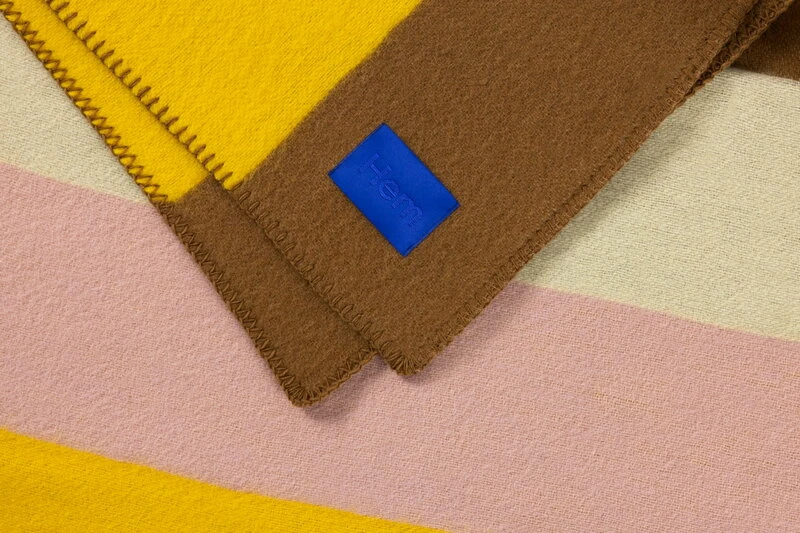 Hem Block Throw, 130 X 180 Cm, Canary 5 Hem Block Throw, 130 X 180 Cm, Canary - Image 3