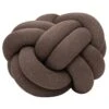 Design House Stockholm Knot Cushion, XL, Brown 2 Design House Stockholm Knot Cushion, XL, Brown -Textile Promotional Store 305DHS AK