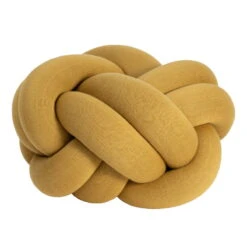 Design House Stockholm Knot Cushion, M, Yellow