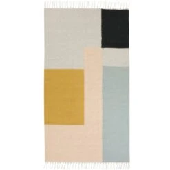Ferm LIVING Kelim Rug, Squares, 80 X 140 Cm