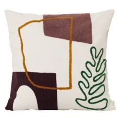 Ferm LIVING Mirage Cushion, Leaf
