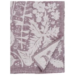 Lapuan Kankurit Villiyrtit Tablecloth/throw, 150 X 200 Cm, Linen - Bordeaux