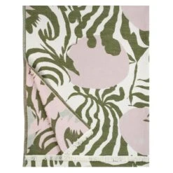 Lapuan Kankurit Kuutamo Throw, Olive - Rose