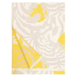 Lapuan Kankurit Kuutamo Throw, Beige - Yellow