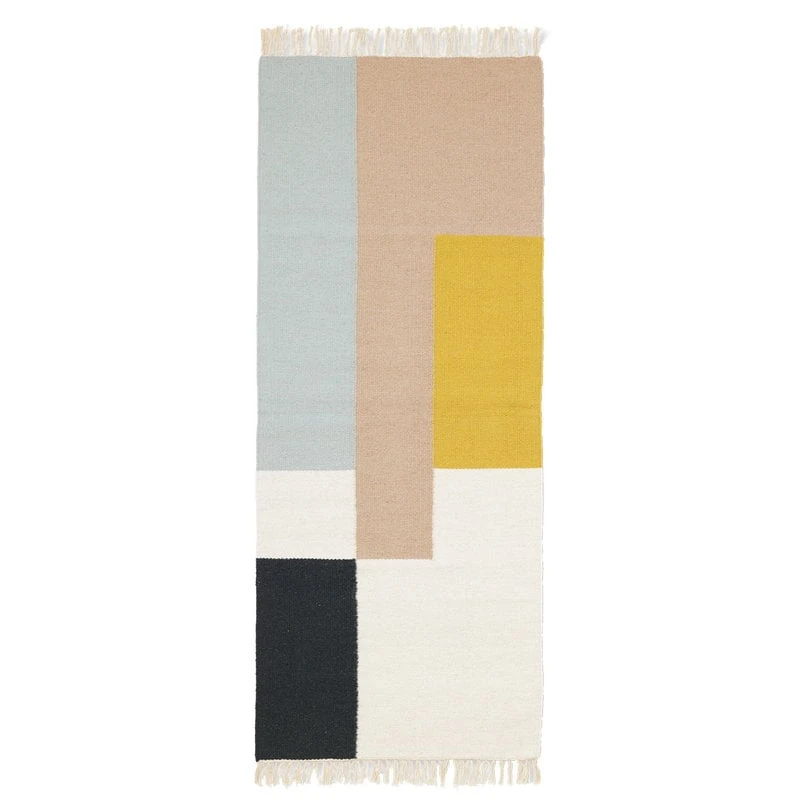 Ferm LIVING Kelim Runner, Squares, 70 X 180 Cm 3 Ferm LIVING Kelim Runner, Squares, 70 X 180 Cm