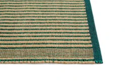 HAY Tapis Rug, Black - Green -Textile Promotional Store 541710 Tapis Mat 60x95 black and green detail