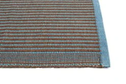 HAY Tapis Rug, Chestnut - Blue -Textile Promotional Store 541711 Tapis Mat 60x95 chestnut and blue detail