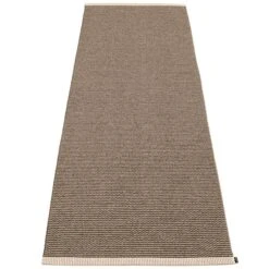 Pappelina Mono Rug, 85 X 260 Cm, Dark Mud