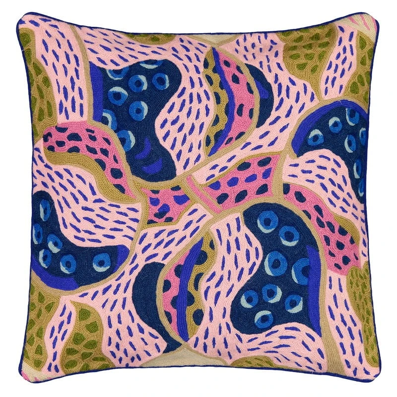 Finarte Paletti Cushion Cover 50 X 50 Cm, Blue 3 Finarte Paletti Cushion Cover 50 X 50 Cm, Blue