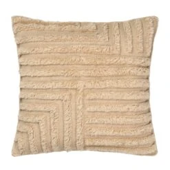 Ferm LIVING Crease Wool Cushion, Small, Light Sand