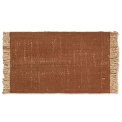 Ferm LIVING Block Mat, 80 X 50 Cm, Brick - Natural