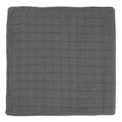 Matri Aava Bed Cover, 200 X 260 Cm, Dark Grey