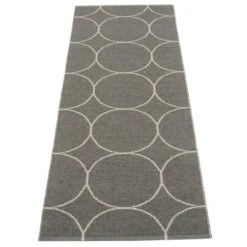 Pappelina Boo Rug 70 X 200 Cm, Charcoal - Linen