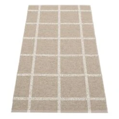 Pappelina Ada Rug 70 X 150 Cm, Dark Linen - Stone Metallic