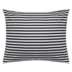 Textile Promotional Store 33 Marimekko Tasaraita Pillowcase, Black - White