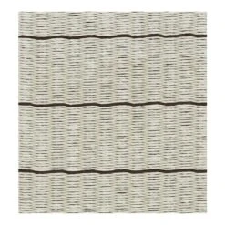 Woodnotes Line Rug, Stone - Black