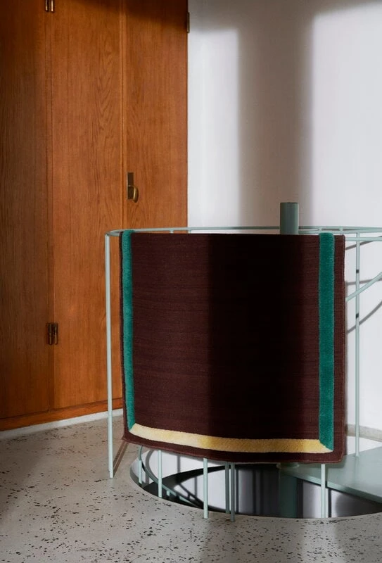 &Tradition Framed AP13 Rug, 90 X 140 Cm, Plum 5 &Tradition Framed AP13 Rug, 90 X 140 Cm, Plum - Image 3