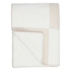 Anno Ala Throw, 130 X 180 Cm, White - Sand -Textile Promotional Store Ala villahuopa 130x180 valkoinen kitti 3 anno hires
