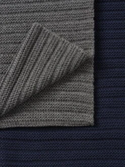 Muuto Ample Throw, Midnight Blue -Textile Promotional Store Ample throw group detail Muuto 5000x6654 hi res