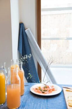 Artek Rivi Acrylic Coated Fabric, 145 X 300 Cm, Blue - White -Textile Promotional Store Artek Rivi RonanErwanBouroullec 33 photo Sumiyo Ida