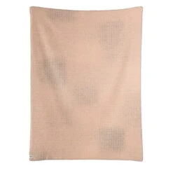 Røros Tweed Bernadette Throw, 200 X 135 Cm, Light Pink - Light Grey