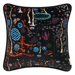 Klaus Haapaniemi & Co. Black Lake Cushion Cover, Cotton Velvet