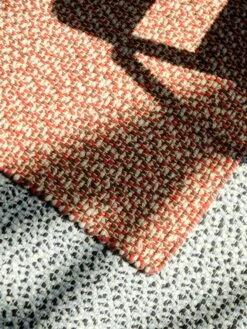 HAY Braided Rug, Grey -Textile Promotional Store Braided Rug grey red