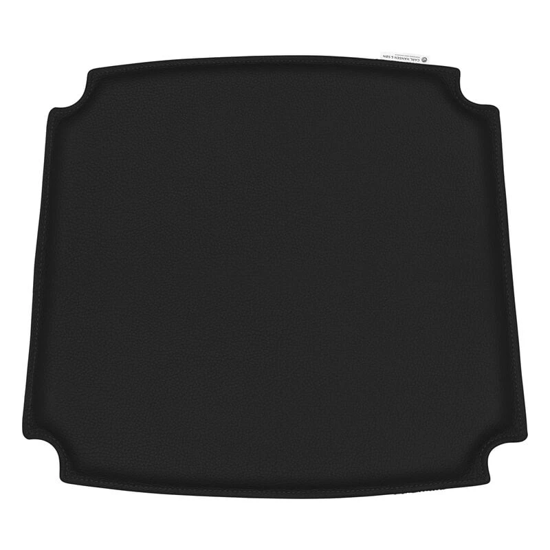 Carl Hansen & Søn CH24 Wishbone Cushion, Black Leather Loke 7150 3 Carl Hansen & Søn CH24 Wishbone Cushion, Black Leather Loke 7150