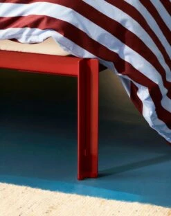 HAY Été Duvet Cover, Bordeaux - Sky Blue -Textile Promotional Store Connect Bed maroon red