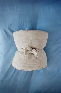 HAY Duo Duvet Cover, Sky Blue -Textile Promotional Store Crinkle Bedspread cool grey Duo Duvet Cover sky blue 1