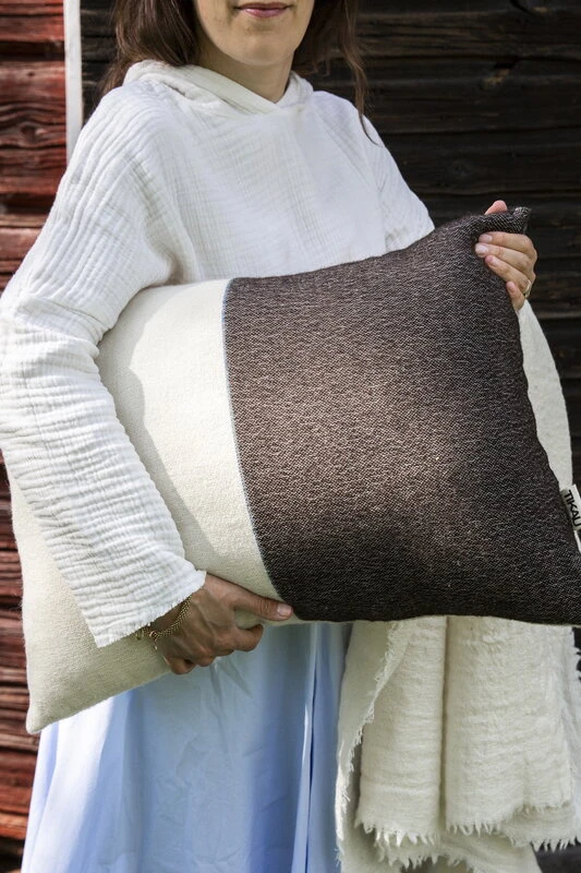 Tikau Block Cushion, 45 X 60 Cm, Blue - Black 5 Tikau Block Cushion, 45 X 60 Cm, Blue - Black - Image 3