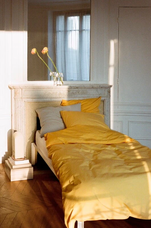 HAY Duo Pillowcase, Golden Yellow 8 HAY Duo Pillowcase, Golden Yellow - Image 6